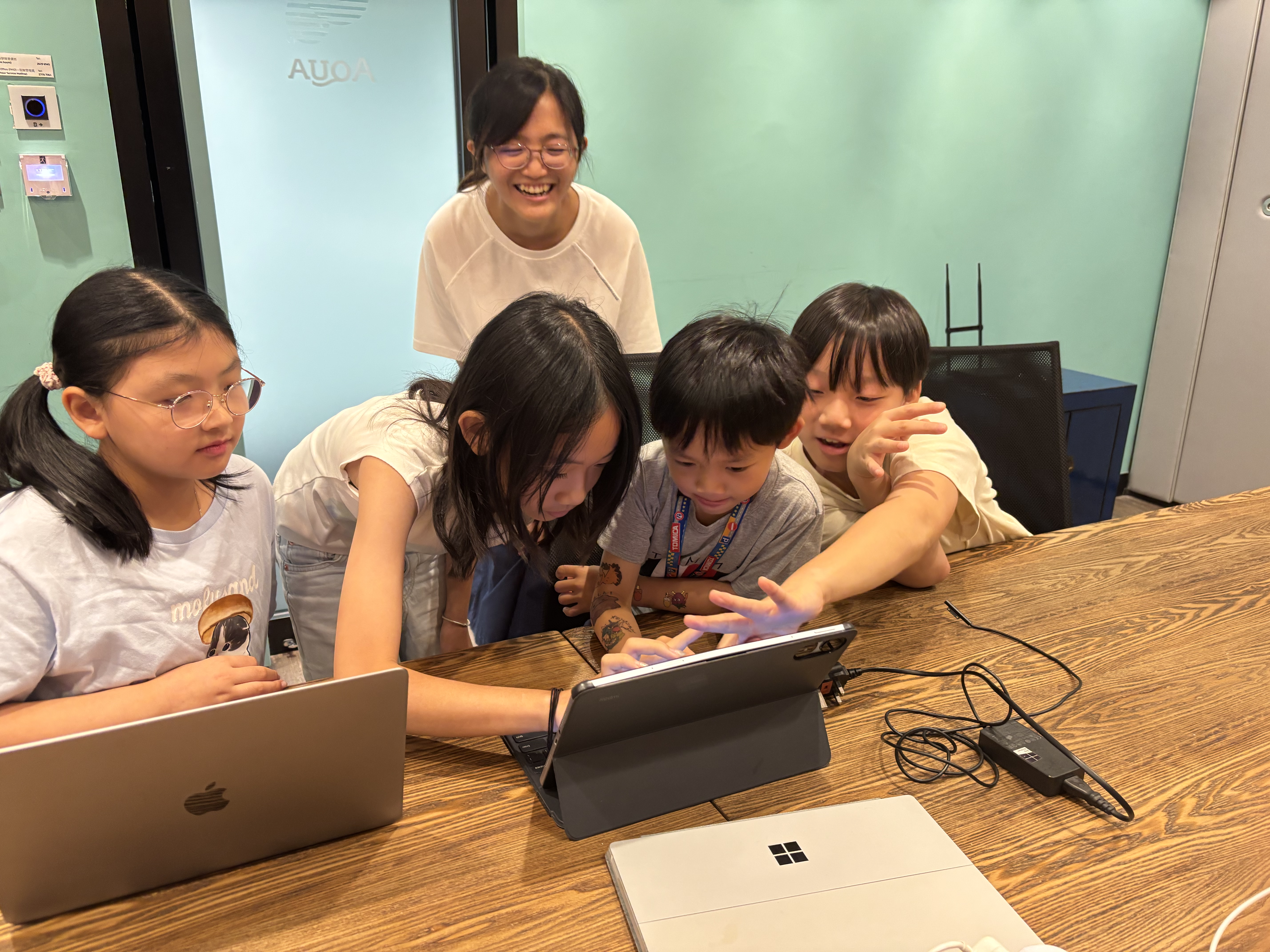 Students learning AI 8